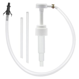 Gear Oil Pump,Hand Fluid Transfer Pump for Standard Quart 28mm Bottles, 3/8 In. Metal Swivel, 8 mm and 10 mm Adapters,3rd Hand Adapter - Most Marine Boat Outboard Motors