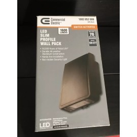 Commercial Electric Bright 15-Watt Integrated LED Wall Pack with 1600 Lumens 4K