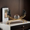 XINDAM Elegant The Thinker Thinking Man Statue with Crystal Ball