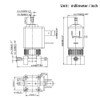 Jiayin JYZ-3 Normally Closed N/C 2/3 Way DC 12V 15bar