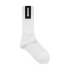 AMERIB 1/1 Rib Socks, Men's, Women's, White, Black, Made in