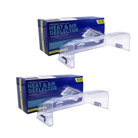 DGQ Unbreakable Air Deflector 10" to 14" Adjustable Heat and Air Vent Deflector Magnetic for Floor Registers, Also Work for Vents, Sidewall, and Ceiling Registers (2 Sets)