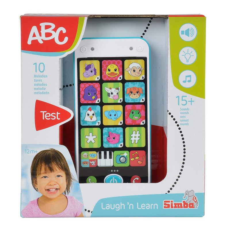 Simba 104010002 104010002-ABC Smart Phone 14 cm