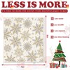 4Pcs Christmas Swedish Dishcloths Gold Silver Snowflake Kitchen Towels Winter