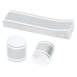 Penta Angel Paper Napkin Band 100Pcs Self-Adhesive Napkin Rings Bulk for Rolling Silverware Table Setup Wedding Event Party Supply (Silver, One Size)