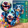 ESC WELT Dog Wooden Puzzle 200 Pieces - Uniquely Shaped