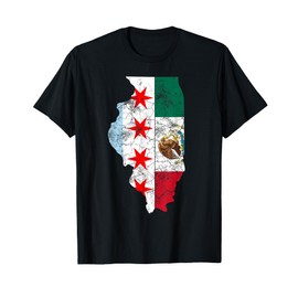Cinco De Mayo Shirt Chicago Mexican Flag Men Women Kids Gift T-Shirt