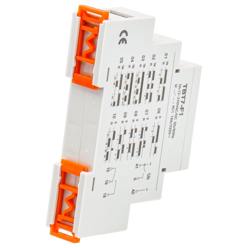 Baomain Digital Multi-Function Time Relay, 16A/250V 20-Delay Modes 0.1s~99d, DIN