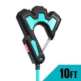 360 Electrical PowerHook 10 ft. 14/3 Ultra Heavy-Duty 3-Outlet Outdoor Extension Cord with Carabiner