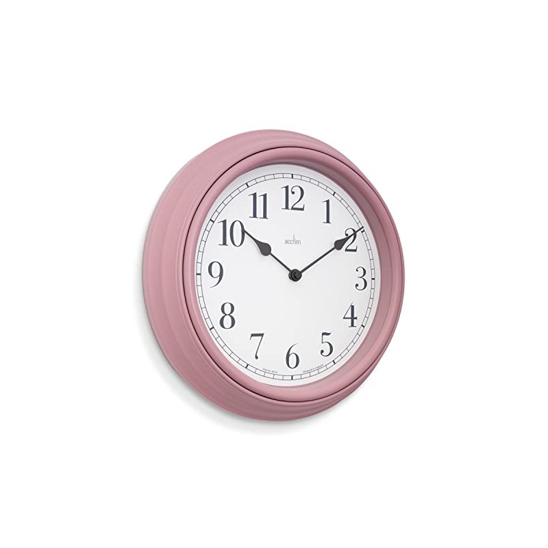 Acctim Devonshire Traditional 28cm Wall Clock (Dusty Rose)