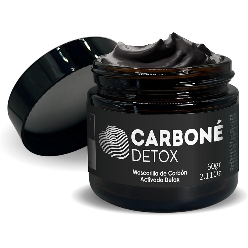 Carboné Detox Mascarilla Facial de Carbón Activado - Para una