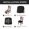 Genina Waterproof Seat Covers for Dining Room Chairs Covers Dining