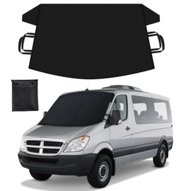 EcoNour Windshield Cover for Ice and Snow | Enhanced 600D Oxford Fabric Windshield Frost Cover | Water, Heat & Sag-Proof Car Windshield Snow Cover | Suitable for Van & MPV | XX-Large (78 x 45 Inches)