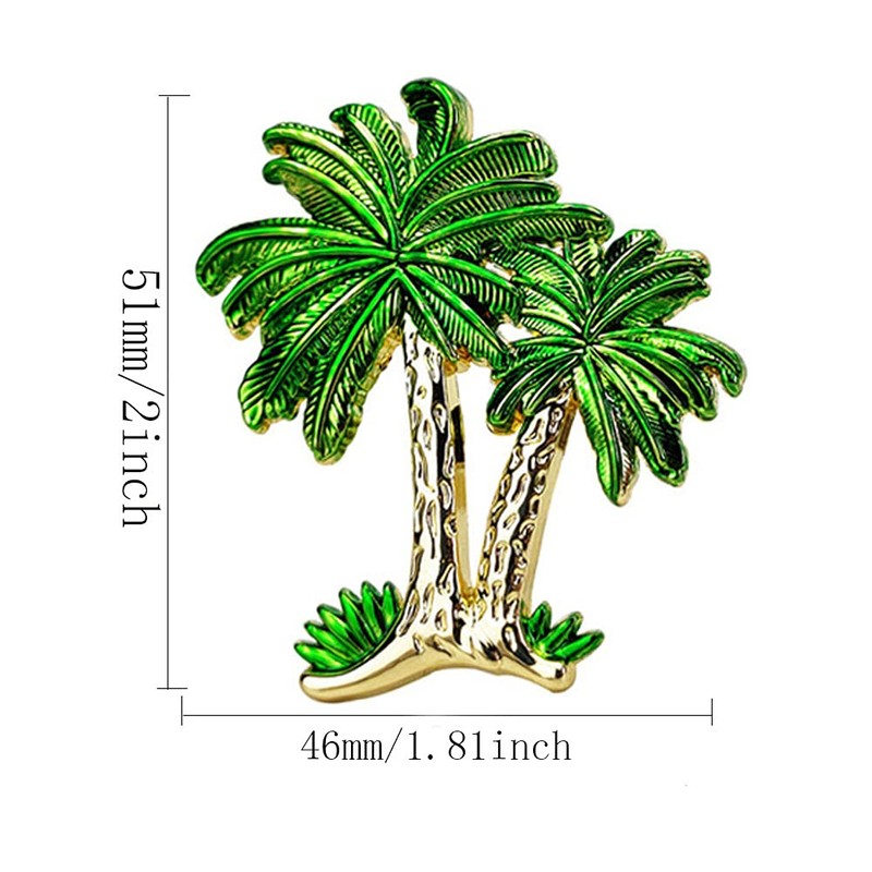 Mizhang Coconut Tree Knobs 4 Pcs Metal Tree Shaped Pull