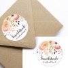ZLKAPT Handmade with Love Stickers Floral Handmade Favor Labels -120pcs/set