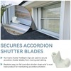 HV Shutter Holdback Clips, Heavy Duty Hurricane Storm Accordion Shutters