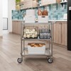3 Shelf Stainless Steel Tubular Utility Cart | Metal Utility