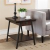 Leick Empiria Single Wood Drawer End Table in Walnut and