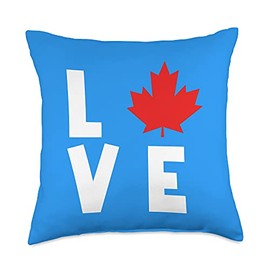 Canadian Maple Leaf Canada Love Gifts Flag Moose Retro 1867 Throw Pillow