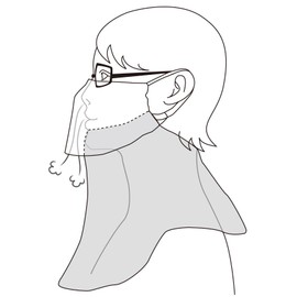 YAKeNU UV CUT MASK UV Protection Face Cover, Yakenu Fit, Normal UV Protection Mask (Snap Button, 576 Yellow x Gray Camo)