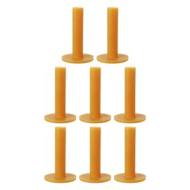 PATIKIL Rubber Golf Tee, 8 Pack 3.3 Inch Golf Practice Tees Training Driving Range Tee Stable Golf Ball Holder for Outdoor Indoor Hitting Mat Golf Mat, Yellow