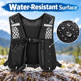 Running Hydration Vest for Outdoor Training – Water-Resistant Breathable Polyester Backpack for Running, Hiking & Cycling