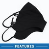 A ABSOPRO Adjustable Full Face Mask Adjustable 4.92" Windproof Face
