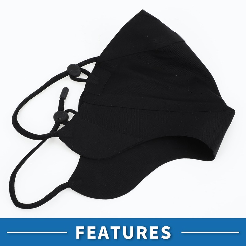 A ABSOPRO Adjustable Full Face Mask Adjustable 4.92" Windproof Face