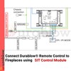 Durablow CB-SH3002 On/Off Gas Fire Fireplace Remote Control Kit+Thermostat+Timer with