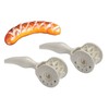 Caract BBQ Slicing Accessory for Grilling and Frying Sausages, White