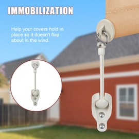 SeprochooSunshade Curtain Replacement Parts, Bungee Jumping kit, Suitable for Coolaroo's External Roller Blinds, and Compatible with Various Outdoor Sunshade Models(1set, Beige)