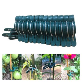 BESSIKON® 40 plant clips, plant clips for tomatoes, cucumbers and other climbing plants, climbing plant attachment, trellis aid for plants, sturdy clips for gardening, plant climbing tool
