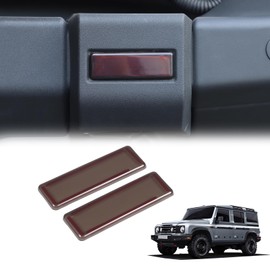 Tumukiw Rear Fog Light Lamp Cover Compatible with INEOS Grenadier 2020-2024 Smoked Black Rear Tail Foglights Lamp Frame Cover Trim Car Exterior Taillight Cover