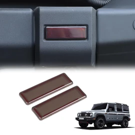 Tumukiw Rear Fog Light Lamp Cover Compatible with INEOS Grenadier 2020-2024 Smoked Black Rear Tail Foglights Lamp Frame Cover Trim Car Exterior Taillight Cover