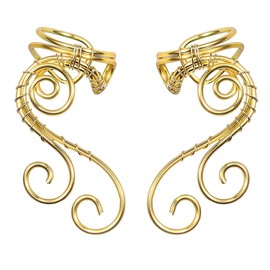 OwMell - arete de oreja, hipoalergénicos, hechos a mano, Cobre, No es una piedra preciosa