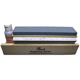 Arkansas Tri-Hone Knife Sharpener - 3 Stones 8" Multicolor