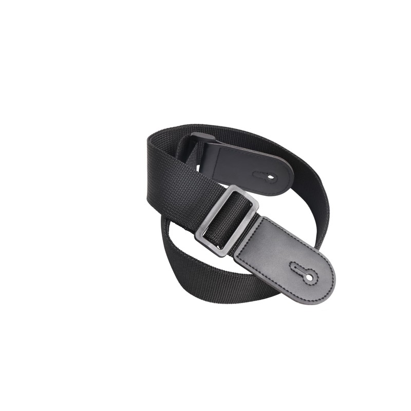 rockson Heavy Duty 2 Piece Guitar Bass Strap Round Black