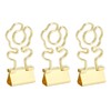 100 Pcs Mini Binder Clips Flower Shape Strong Clamping Force