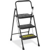 Simple Deluxe Steel Folding 3-Step Stool Ladder Adults With Soft-Grip