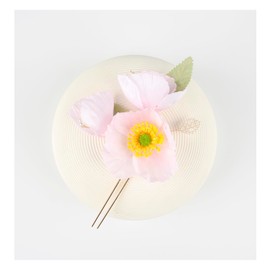 Pink Flower Hair Pins for Women Elegant Flower Clips that Showcases the Beauty of Nature Fabric Floral Hair Accessories for Party and Wedding Medium