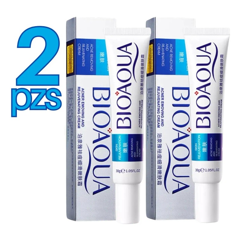 Crema Cicatrices Poros Control De Grasa Acne Cream 2pz Full
