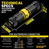 PEBA IP68 Waterproof Cable Connector, 3-Pin, Plug-in Waterproof Cable Connector,