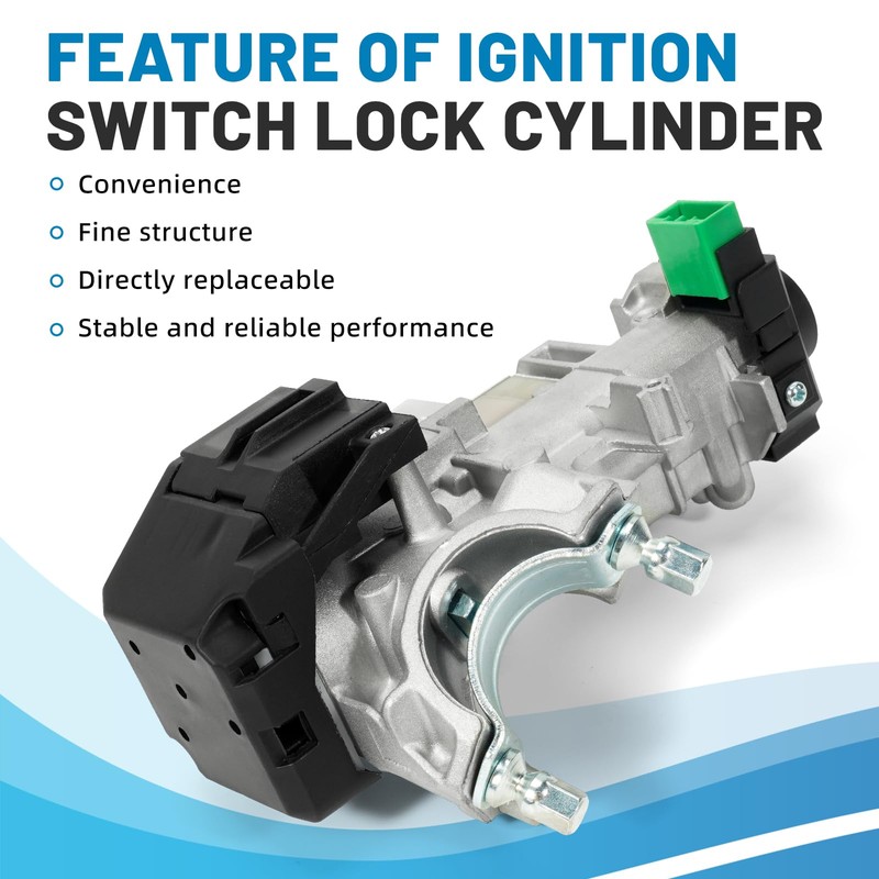 Aumzong 06350-SAA-G30 Ignition Switch Lock Cylinder Assembly with 2 Remote