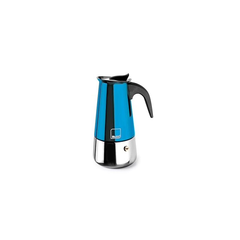 IBILI Moca Blue Espresso Machine, 2 Cups, 100 ml, Stainless