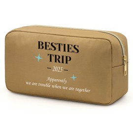 Bestie Friend Gifts for Bestie Makeup Bag Friends Gifts Birthday Gifts for Friend Cosmetic Bag Christmas Gifts for Bestie Soul Sister,Friendship Gifts for BFF, Best Friend, Besties, Long Distance