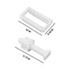 SG Store 4Pcs Rectangular Toilet Seat Hinge Bolt Screws Universal