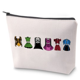 The Musical Queens Survival Kit British History Musical Toiletry Bag Six Musical Queens Gift Musical Theater Lover Makeup Bag (6 Dress)