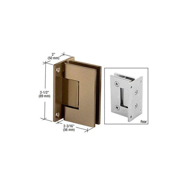 CRL Geneva 037 Series Brushed Bronze Wall Mount Full Back