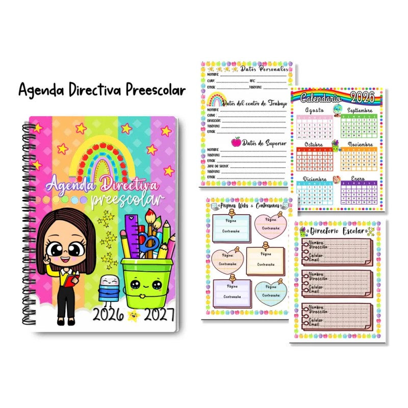 Agenda Escolar Docente Medio Oficio 90 Gr Mod-01