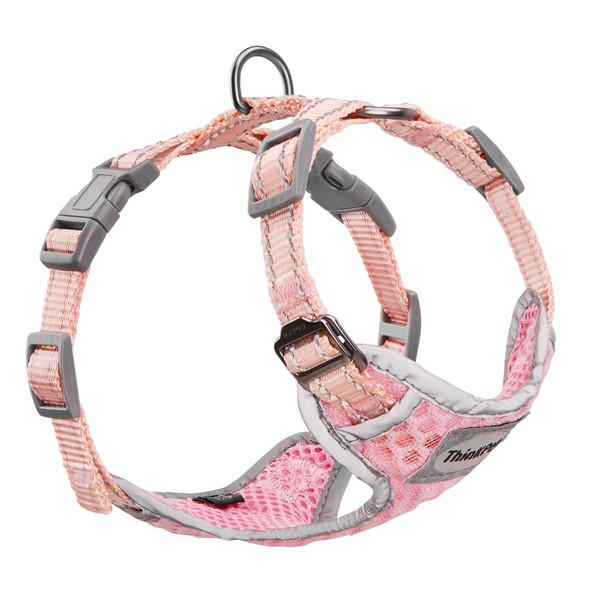 ThinkPet Reflective Breathable Soft Air Mesh No Pull Puppy Choke